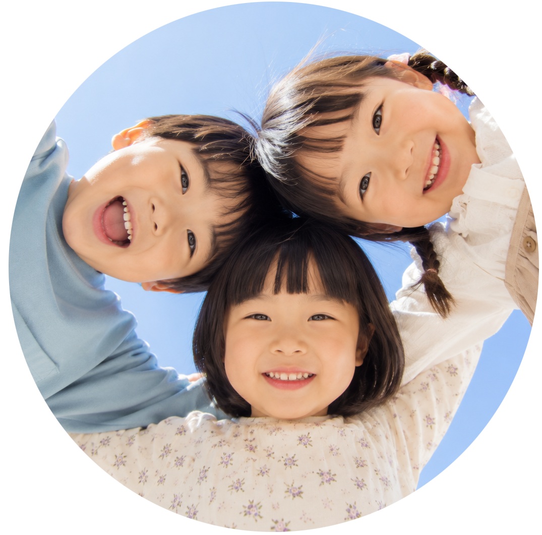 3人の顔