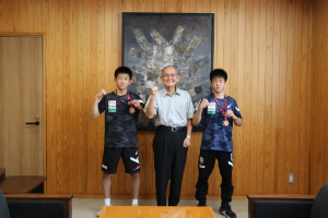 松實海斗選手・陸斗選手写真