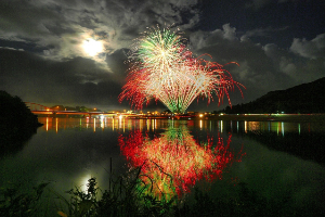 学生の部最優秀賞「夜空で生け花」