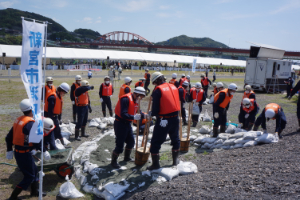 熊野川総合水防演習写真