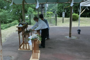 高田自然プール安全祈願祭写真