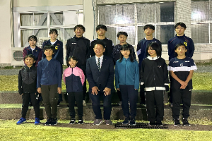 ジュニア駅伝新宮市チーム激励   写真1