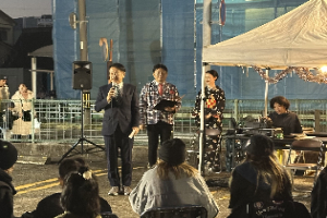 タウンガーデン点灯式  写真1