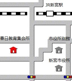 アクセス方法を記した地図