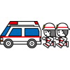 救急車のイラスト