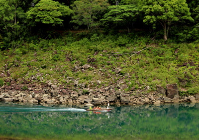 参詣道 熊野川の写真