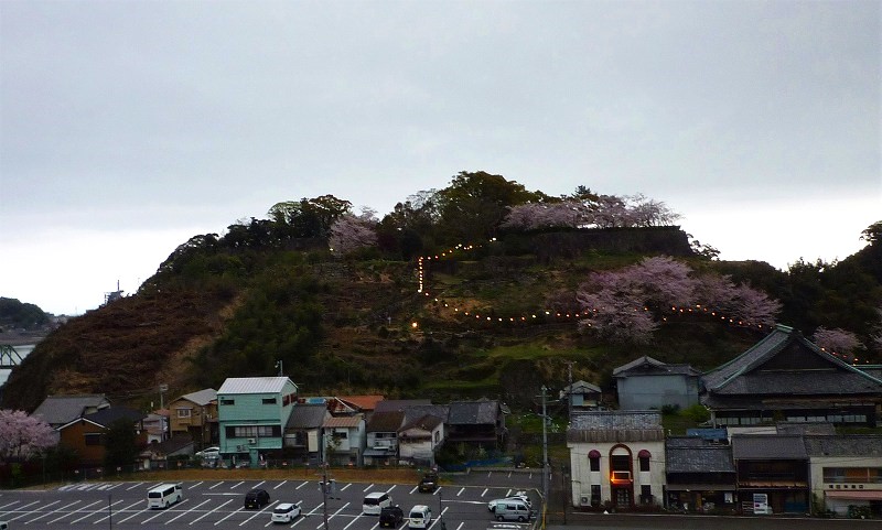 丹鶴城跡桜ライトアップ