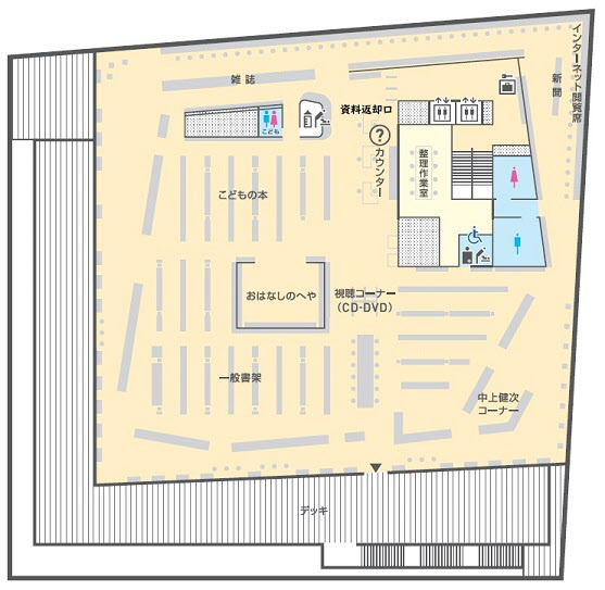 図書館フロアマップ