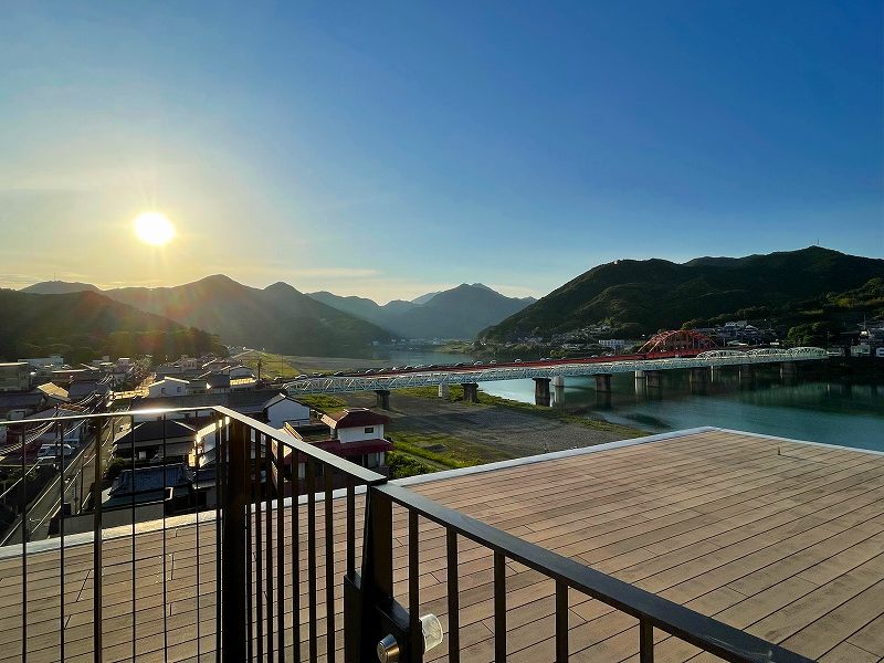 夕方の熊野大橋